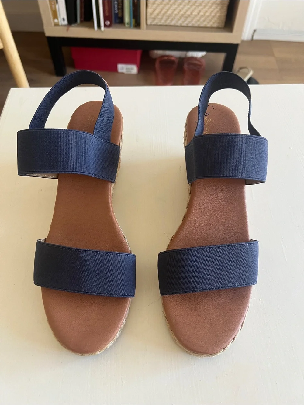 Tommy Bahama Sakura Navy Espadrille Wedge Sandal